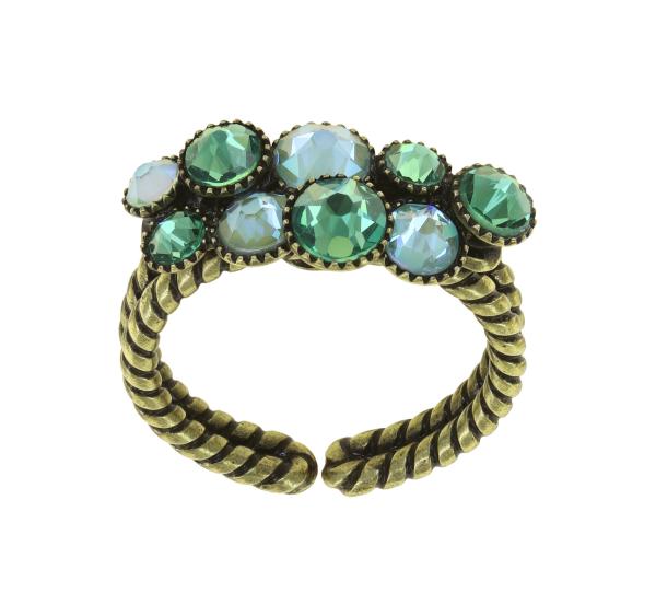 Green - Water Cascade ring - Konplott